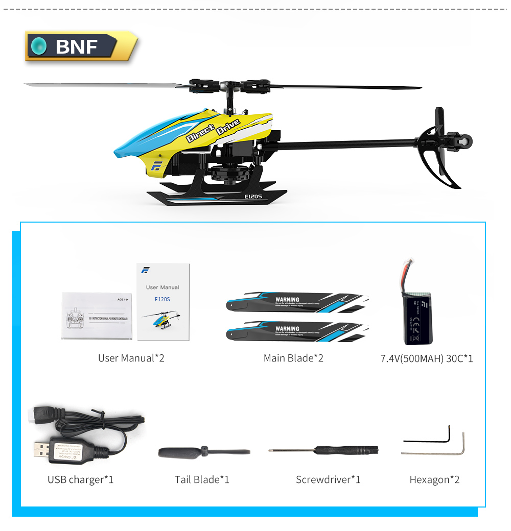 Eachine-E120S-24G-6CH-3D6G-System-Brushless-Direktantrieb-Flybarless-RC-Hubschrauber-kompatibel-mit--1970600-18